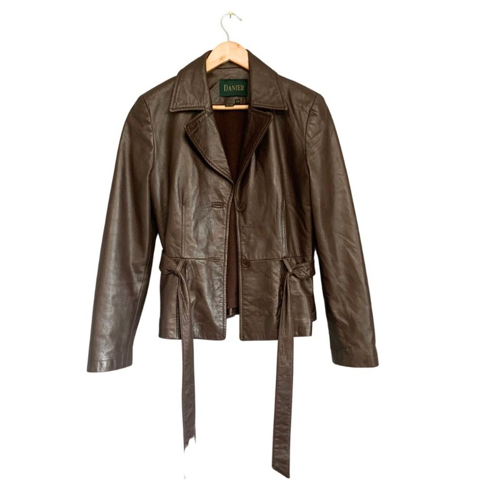Danier | Women's Coat| Western Biker | Fleece Lined Winter Leather Jacket|